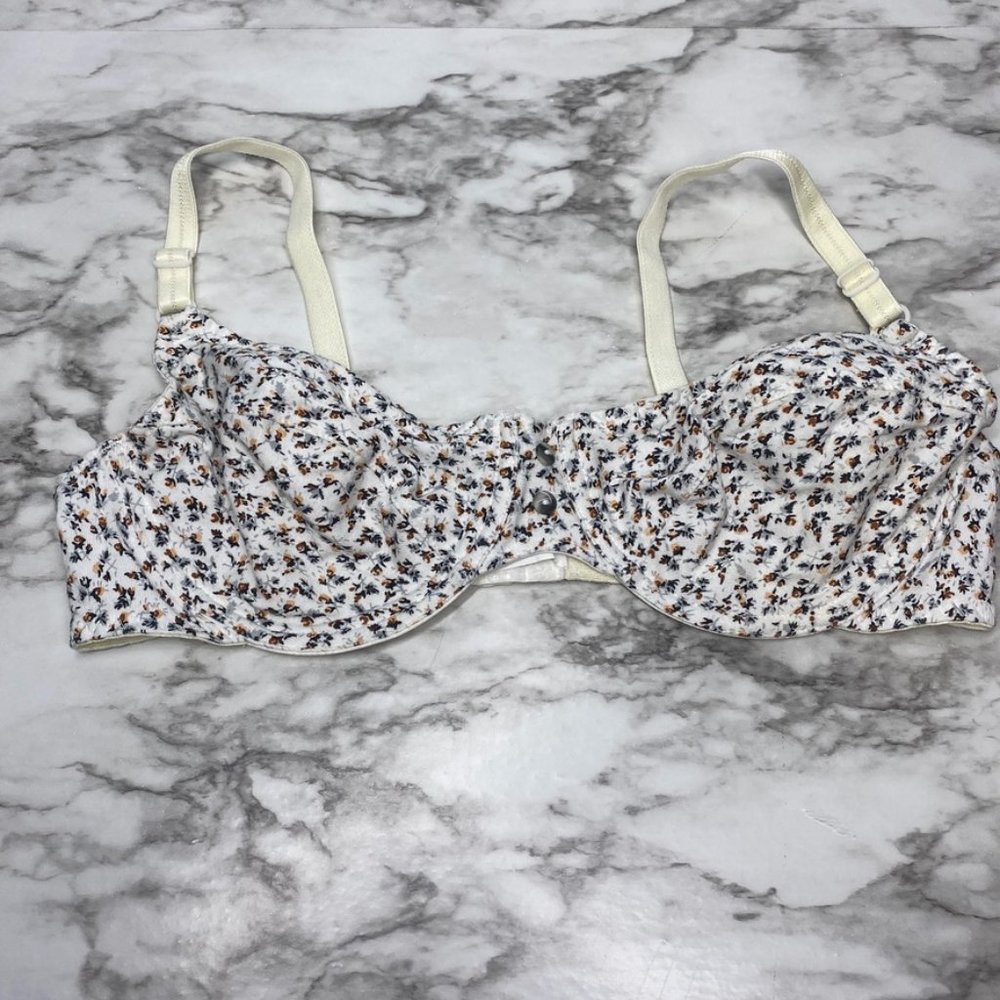 Vintage Playtex Now Floral Bra 38B